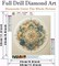 Mandala Diamond Painting Kit for Adults – DIY 5D Full Drill Crystal Diamond Art, Fun Diamond Dots Craft for Home Wall Decor & Gifts, 11.8×11.8 inch